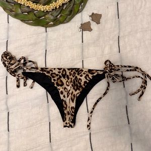 Handmade cheetah bikini bottom